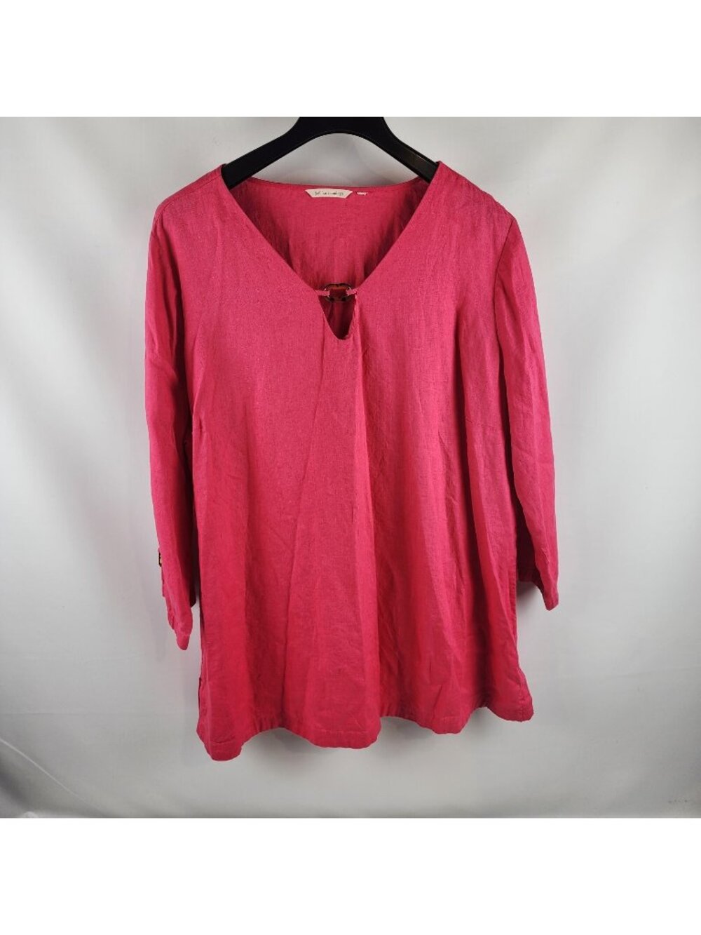 Soft Surroundings Shirt Womens Lightweight Tunic Pink  Plus Size NO TAG